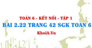 Bài 2.22 trang 42 SGK Toán 6 tập 1 Kết nối tri thức